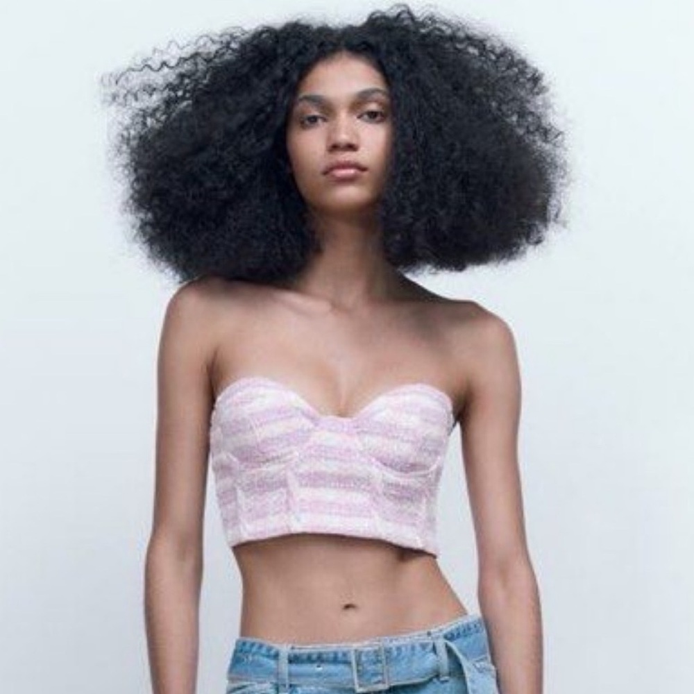 NWT Zara Crop‎ Top Size S